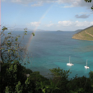British Virgin Islands Eco Lodges White Bay Village Rainbow