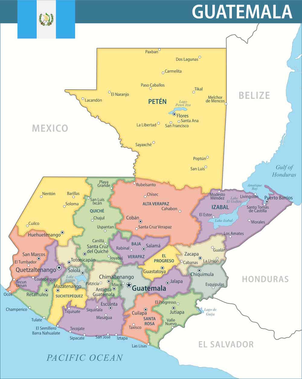Guatemala map