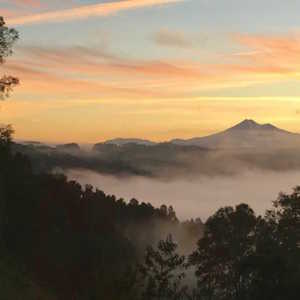 View frm Chile Eco Lodges Samadhi at the Volcano Llaima