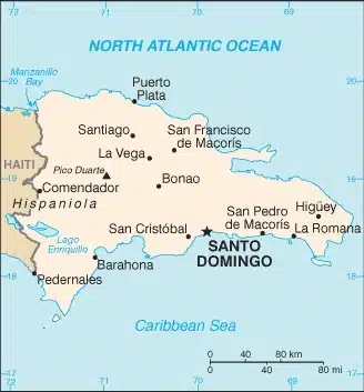 DOMINICAN REPUBLIC MAP