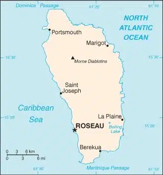 DOMINICA MAP