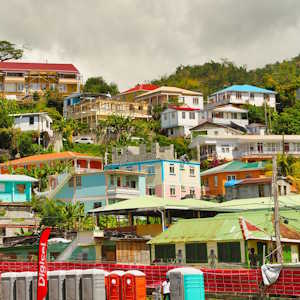 Dominica Destinations Colorfull houses
