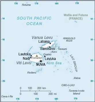 FIJI MAP