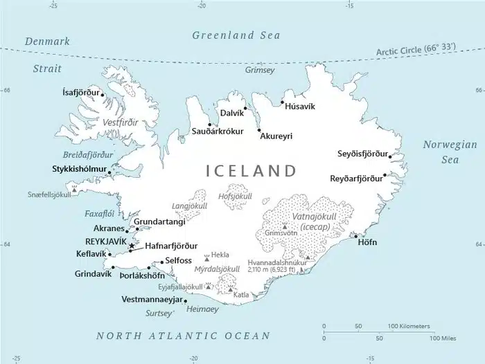 ICELAND MAP