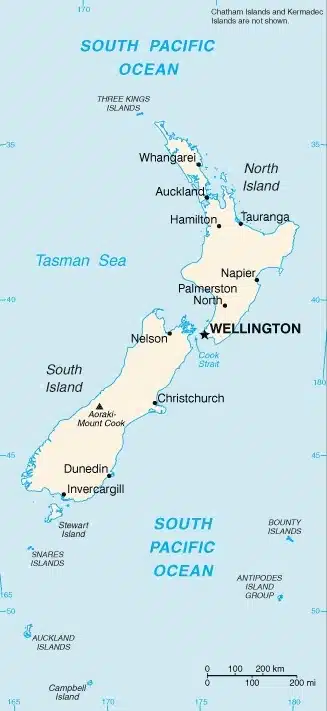 NEW ZEALAND MAP