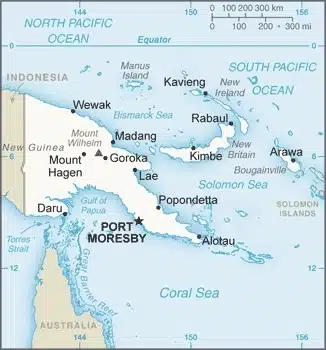 PAPUA NEW GUINEA MAP
