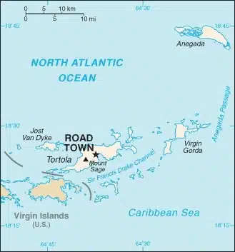 VIRGIN ISLANDS MAP