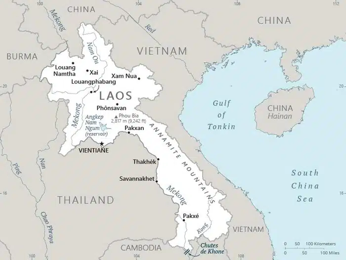LAOS MAP