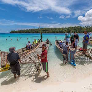 Papua New guinea Fisherman going out