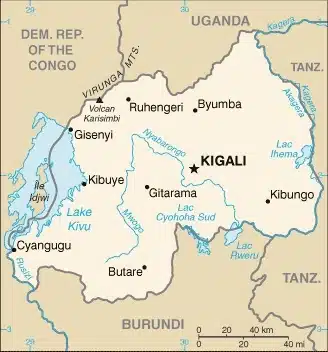 RWANDA MAP