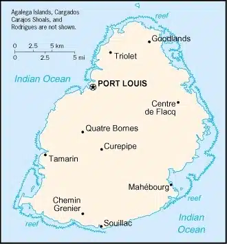 Mauritius Map