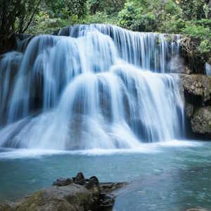 Thailand destinations Huai mae khamin waterfall