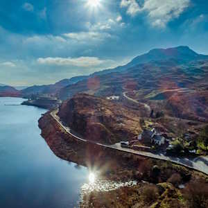 UK Eco Lodges Bryn Elltyd Eco House coastline
